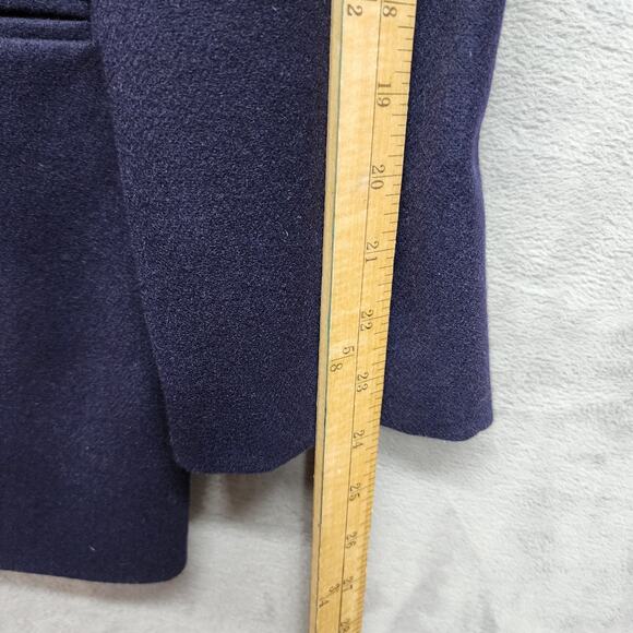 Sag Harbor Vintage Blazer 10 Blue 100% Wool Suit Jacket Workwear Career Classic - Picture 13 of 14